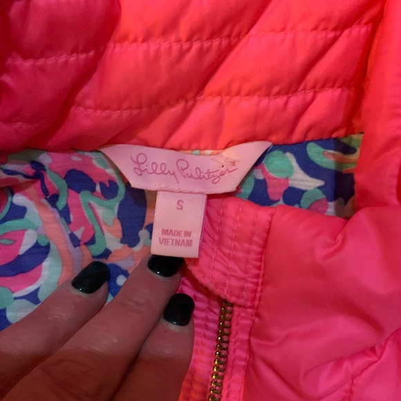 Lilly Pulitzer Skylar Flamingo Pink Vest - Picture 3 of 5